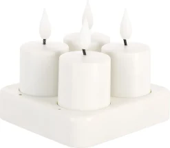 Blockljus mini LED 4-pack laddningsbart, Northlight