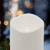 Blockljus LED med timer utomhus, vitt, Northlight