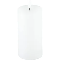 Blockljus LED med timer, vit, Northlight, diameter 7,5 cm