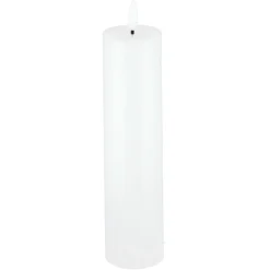 Blockljus LED Slim med timer, vit, Northlight, diameter 5 cm