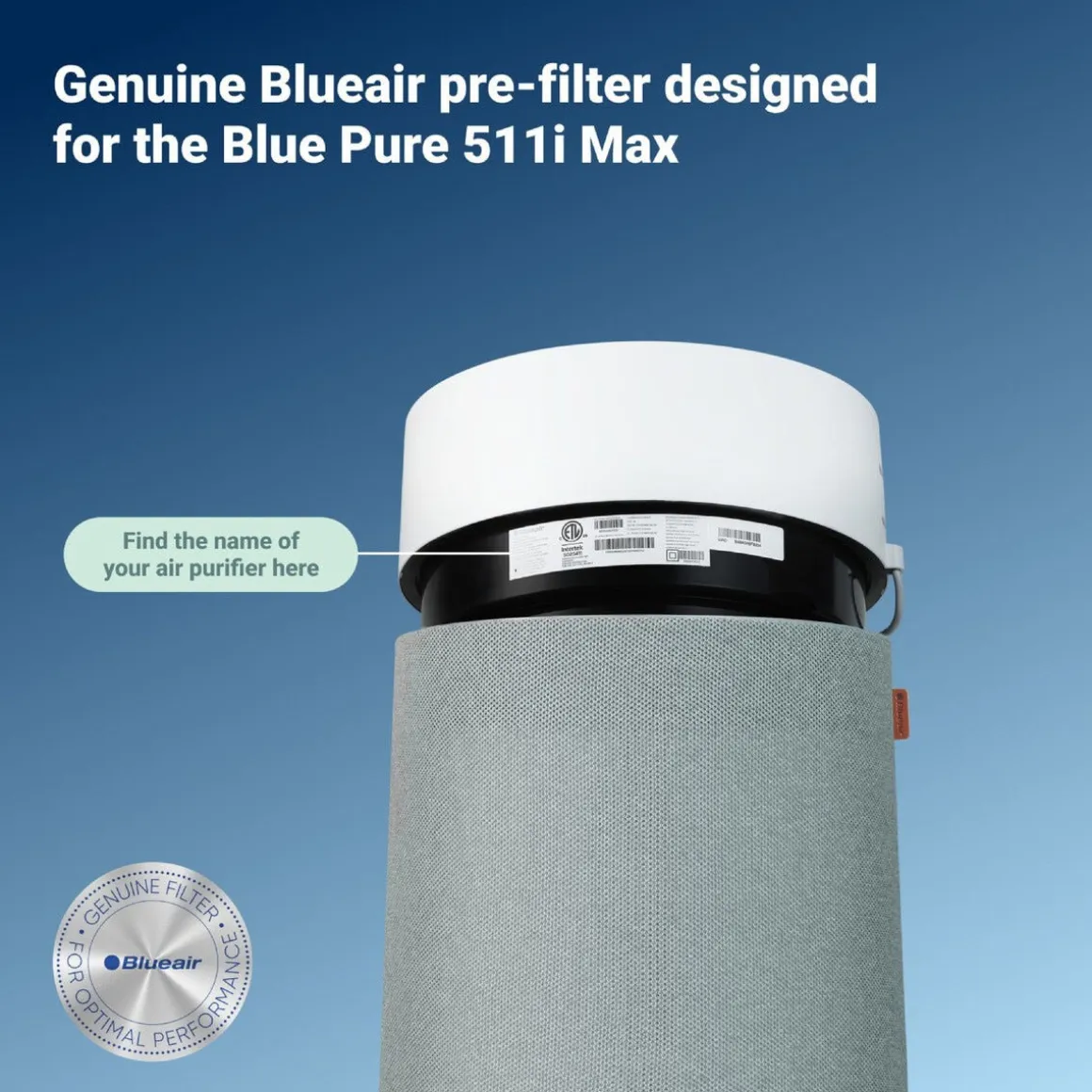 Blueair förfilter till luftrenare Blueair Blue Pure 511i