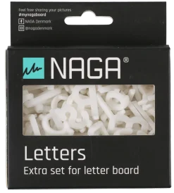 Bokstäver och siffror till bokstavstavla, Naga
