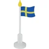 Bordsflagga Sverige trä, födelsedagsflagga, 24,5 cm