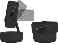 Bordsfläkt med timer 24 cm, hopfällbar