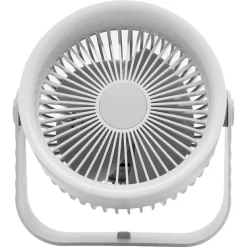 Bordsfläkt med USB och väggfäste, vit, 20 cm