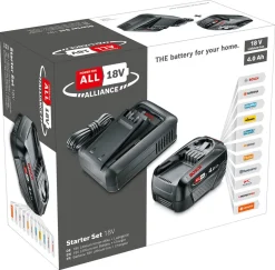 Bosch batteri och laddare 18 V 1 x 4,0 Ah AL 18V-44