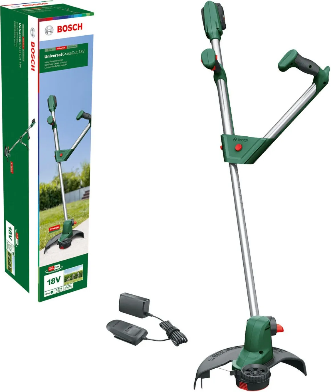 Bosch grästrimmer UniversalGrassCut 18V-26, batteridriven