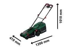 Bosch Rotak 18V-32 gräsklippare, med batteri
