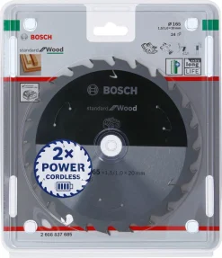 Bosch Standard for Wood sågklinga 165 x 20 mm 24T
