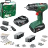 Bosch 18V skruvdragare med box och 241 tillbehör