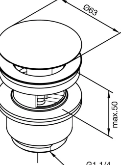 Bottenventil Damixa