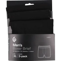 Boxershorts herr bomull, 3-pack, flera storlekar