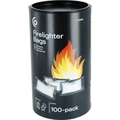Braständare, burk med tändpåsar, 100-pack