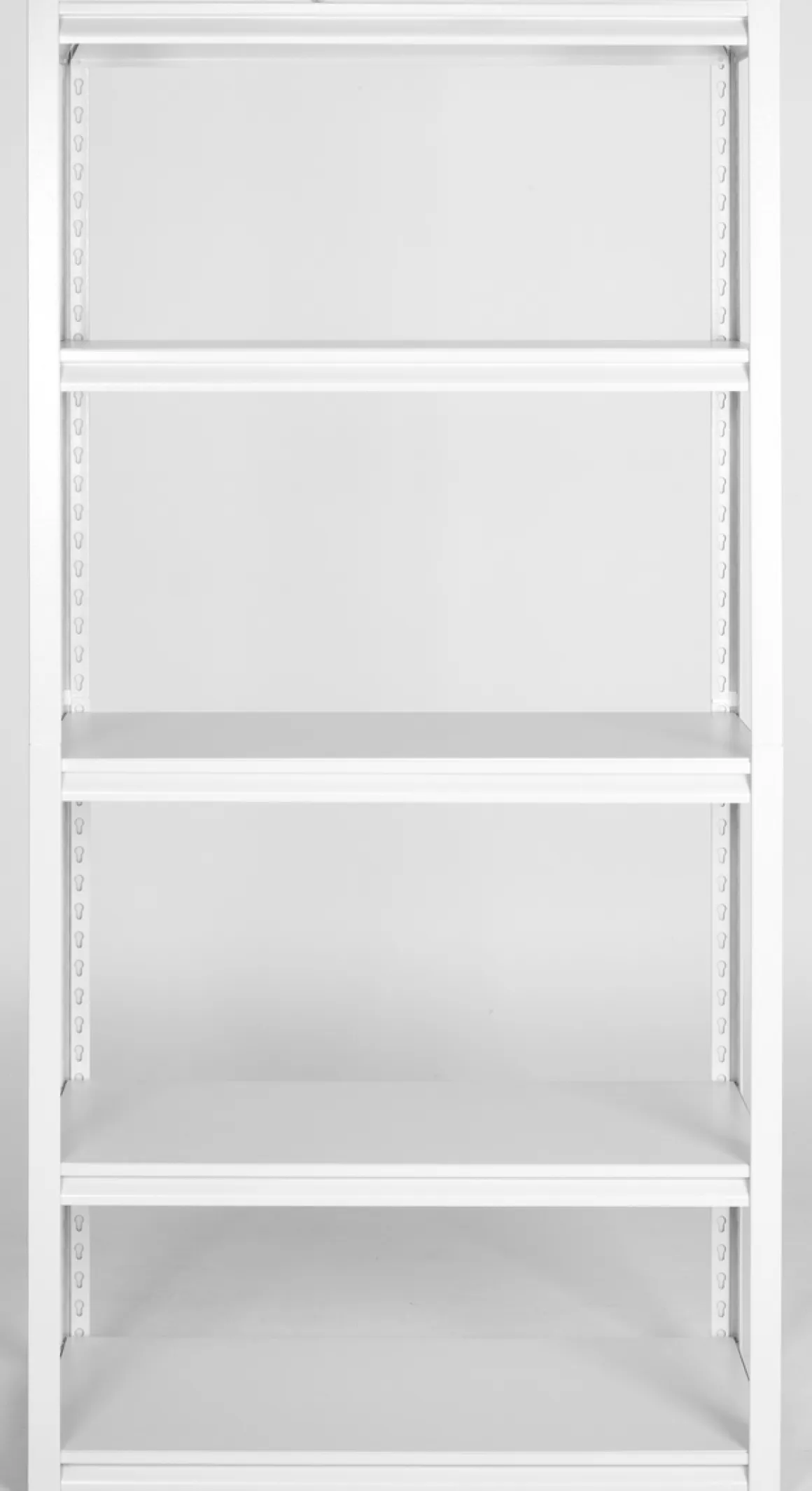 Bred hylla med 5 hyllplan, metall, 91,5x46x183 cm