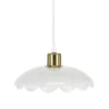 Britta taklampa glas blomma, vit, Northlight