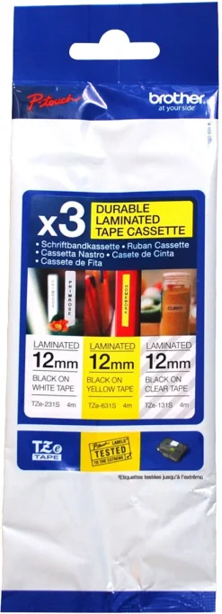 Brother märkband TZe, 3-pack