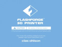 Build sheet till 3D-skrivare FlashForge Finder 3D 38-7720 och 38-9154