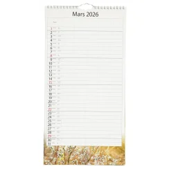 Burde Familjekalender Årstider 2026, A3