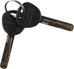 Bygellås cykel med nyckel 13 mm x 28 cm svart