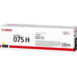 Canon 075 H toner original, hög kapacitet, gul