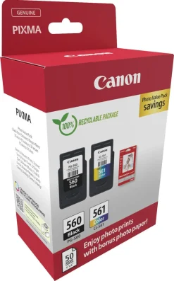 Canon CRG PG-560/CL-561 PVP bläckpatron set