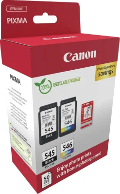 Canon PG-545/CL-546 bläckpatron och fotopapper