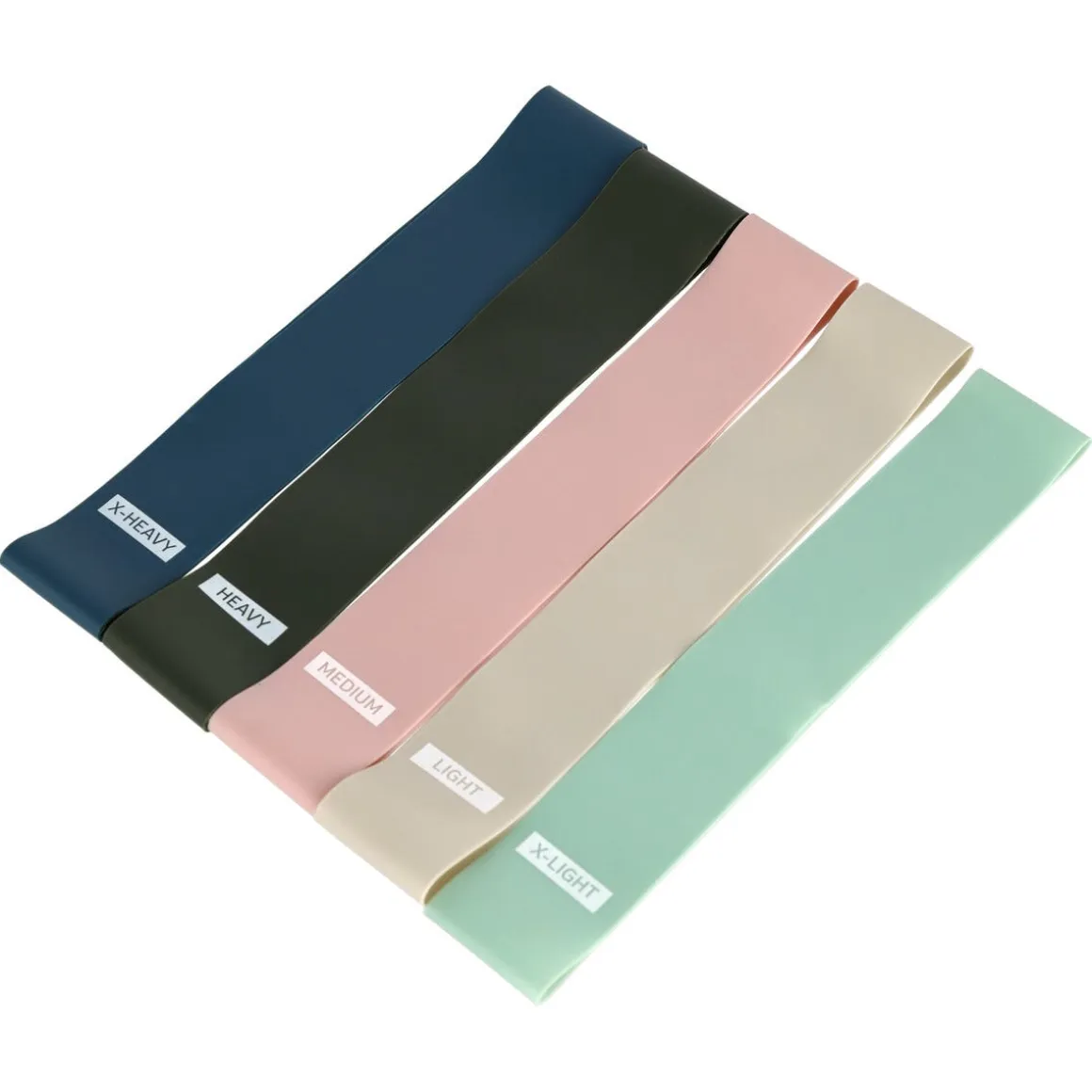 Capere elastiska träningsband 5 motståndsnivåer 5-pack