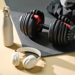 Capere justerbar hantel 2,5-24kg med mjukt grepp för hemmaträning