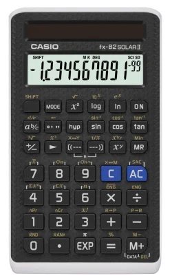 Casio FX-82 SOLAR II, miniräknare med solcell, gymnasiet