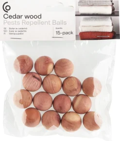 Cederträ garderob, kulor, 15-pack