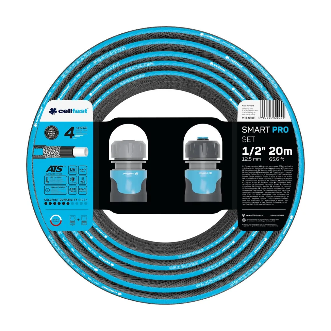 Cell-Fast Smart Pro vattenslang, 2 kopplingar, 20 m