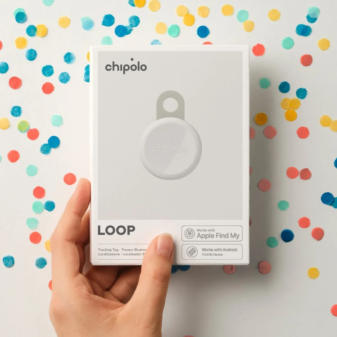 Chipolo Loop tracker tag, keyfinder för Apple/Android