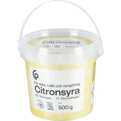 Citronsyra för städ, tvätt och rengöring, 500 gram
