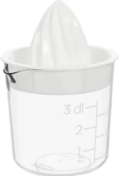 Citruspress manuell i plast, 0,3 liter