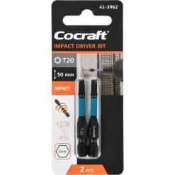 Cocraft bits Impact 1/4 tum, 50 mm, 2-pack