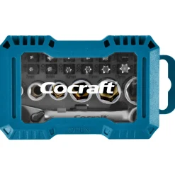 Cocraft bits och hylsnyckelsats, 24 delar