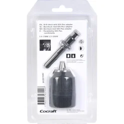 Cocraft borrchuck med SDS Plus-adapter 2-13 mm