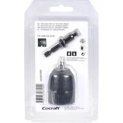 Cocraft borrchuck, nyckellös chuck 0,8–10 mm