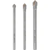 Cocraft borrsats glas och kakel 5, 6 och 8 mm, 3-pack