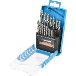 Cocraft borrsats metall 1-10 mm, 19 delar