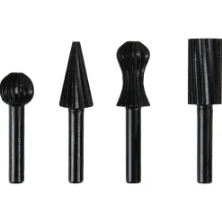 Cocraft filsats roterande, metall, plast och trä, 4 delar
