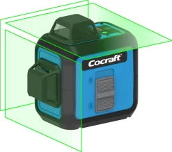 Cocraft HL3X360-G krysslaser, 3 x 360 grader, grön