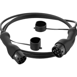 Cocraft laddkabel elbil typ 2 till typ 2 3-fas 5 m