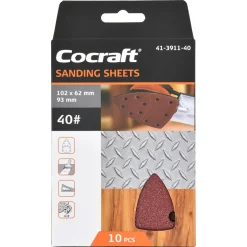 Cocraft sandpapper kardborre, 102 x 62 x 93 mm, 10-pack