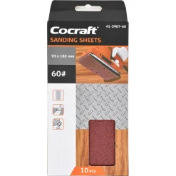 Cocraft sandpapper kardborre, 93 x 185 mm, 10-pack