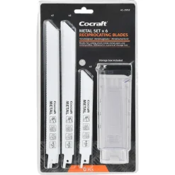 Cocraft sågblad för tigersåg, metall, 6-pack