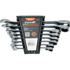 Cocraft spärrnyckelsats 8-19 mm, 8 delar