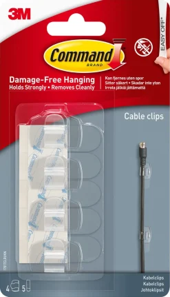 Command kabelhållare inomhus, 4-pack