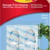 Command Medium självhäftande krokar transparenta, 2-pack