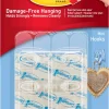 Command självhäftande minikrokar transparenta, 6-pack